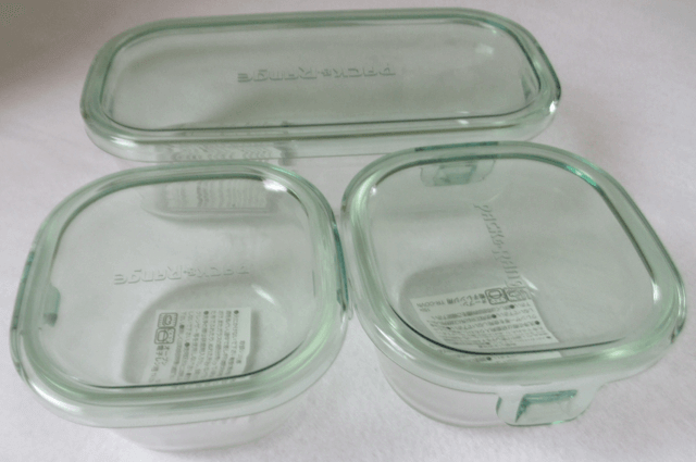iwaki(イワキ) 耐熱ガラス 保存容器 グリーン 角型