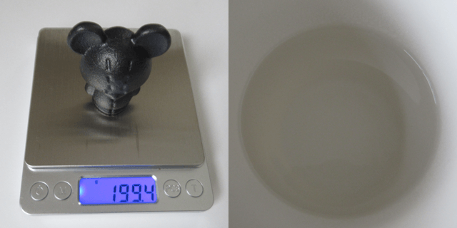 スケーター(Skater) 「鉄玉 くまのがっこう」の重さと沸かしたお湯